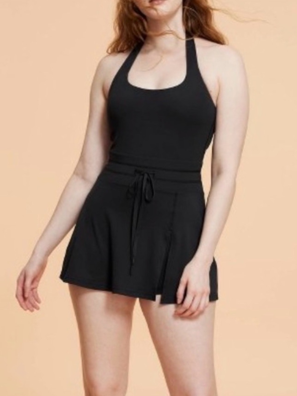 NWT Blogilates Game Set Match Dress - Skort Built in Shorts - Athletic - Black
